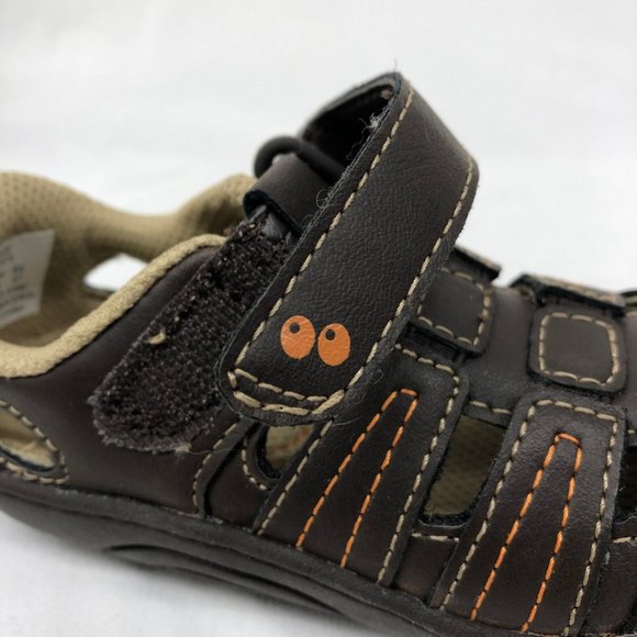 Surprise Faux Leather Kids Toddler Sandals Size 5 - Picture 8 of 11